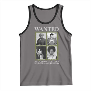Black Women History Tank Top Harriet Tubman Rosa Parks Angela Davis Assata Shakur TS09 Deep Heather Black Print Your Wear