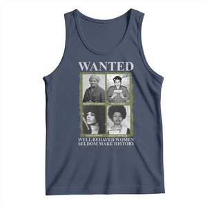 Black Women History Tank Top Harriet Tubman Rosa Parks Angela Davis Assata Shakur TS09 Navy Print Your Wear
