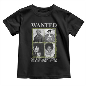 Black Women History Toddler T Shirt Harriet Tubman Rosa Parks Angela Davis Assata Shakur TS09 Black Print Your Wear