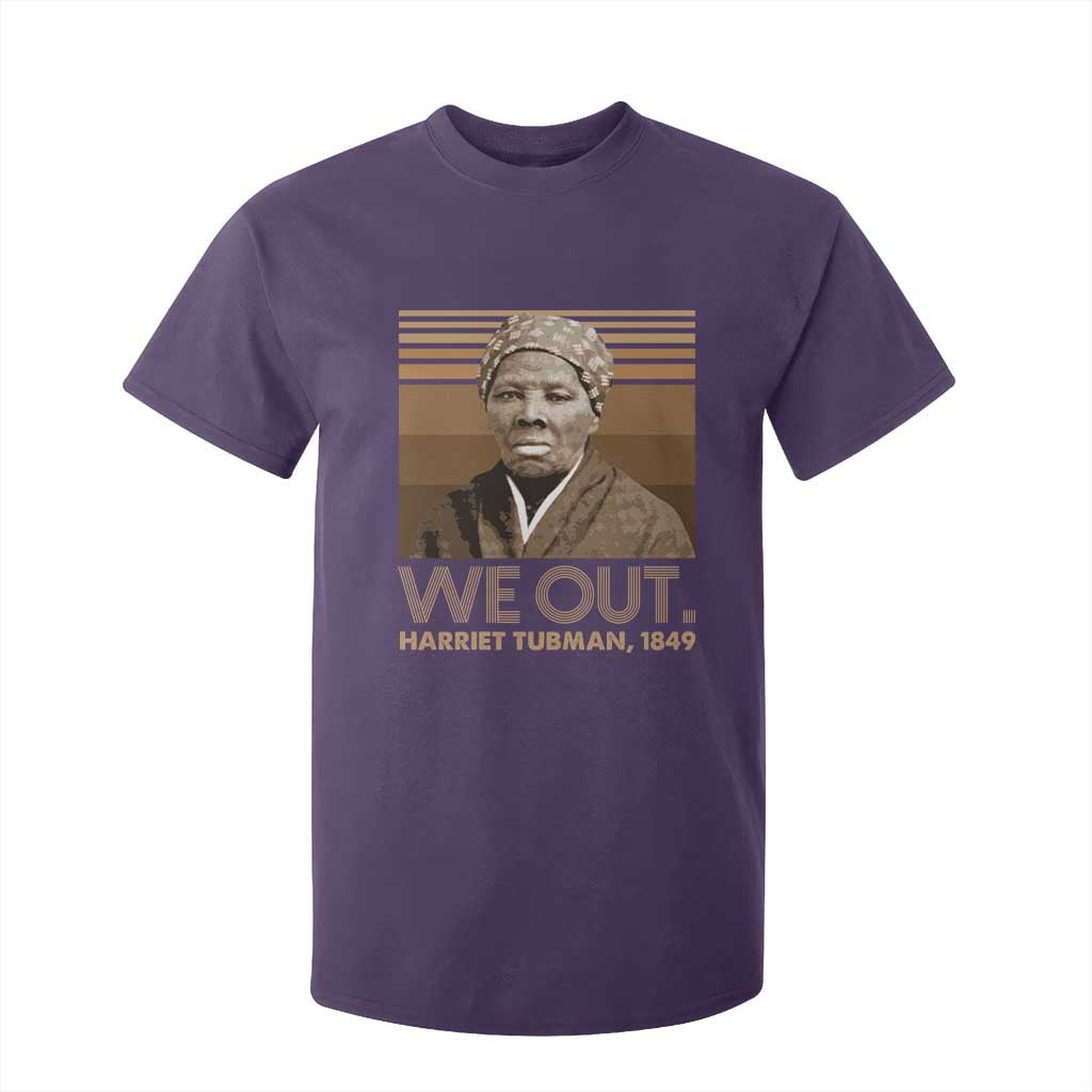 Harriet Tubman T Shirt For Kid We Out 1849 Retro Black History TS09 Purple Print Your Wear