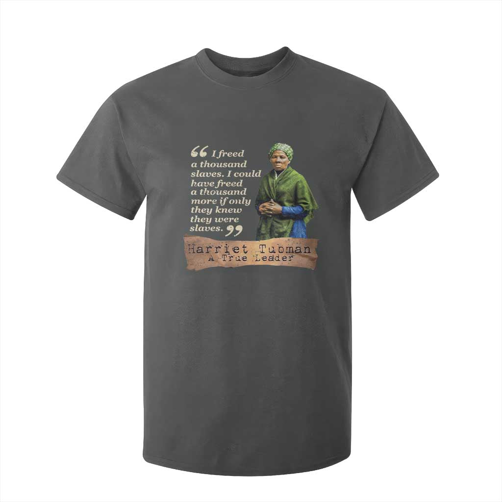 Harriet Tubman T Shirt For Kid If Only They Knew They Were Slaves Black History TS09 Dark Heather Print Your Wear