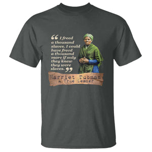 Harriet Tubman T Shirt If Only They Knew They Were Slaves Black History TS09 Dark Heather Print Your Wear