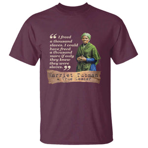 Harriet Tubman T Shirt If Only They Knew They Were Slaves Black History TS09 Maroon Print Your Wear