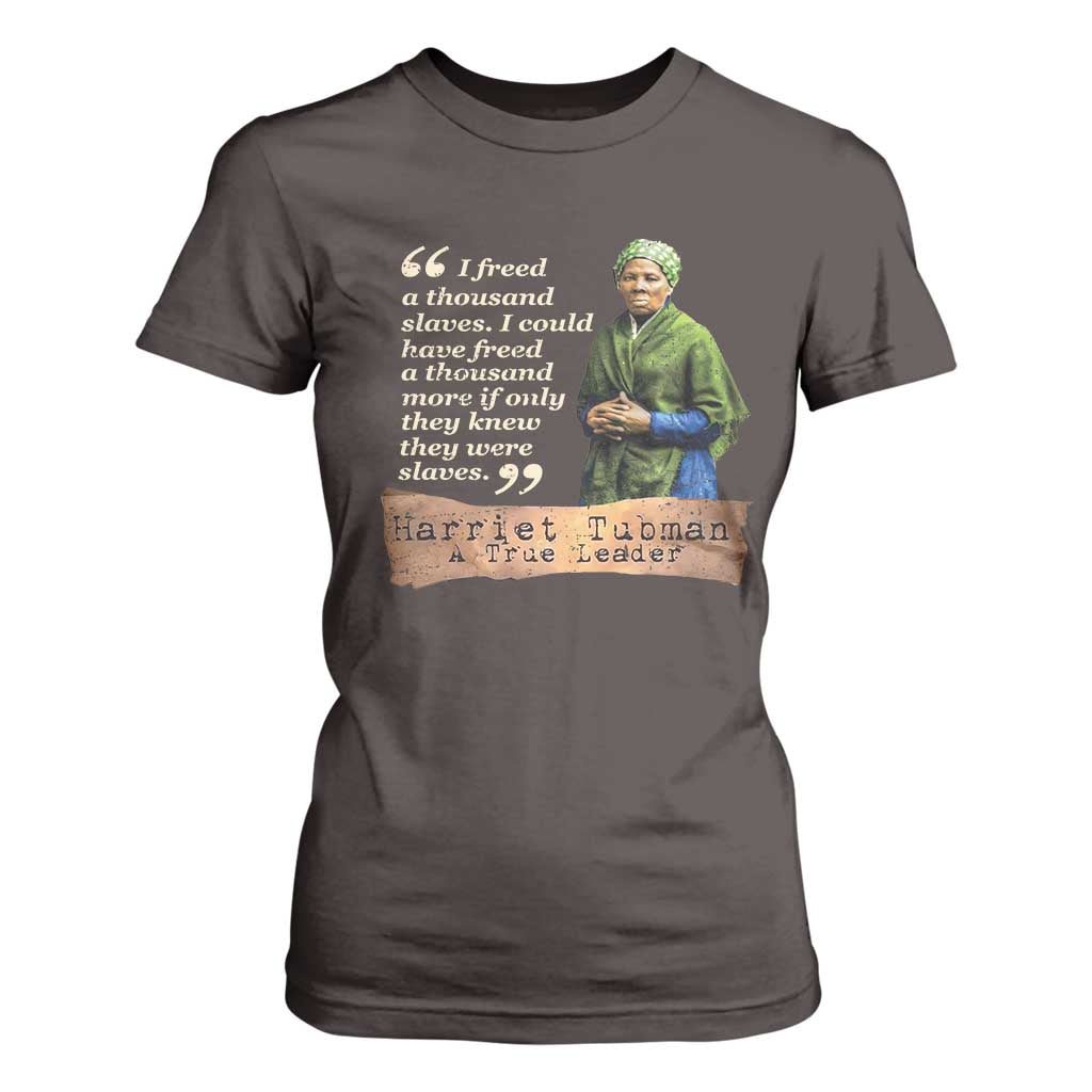 Harriet Tubman T Shirt For Women If Only They Knew They Were Slaves Black History TS09 Dark Chocolate Print Your Wear
