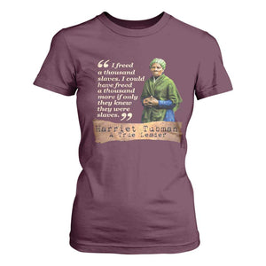 Harriet Tubman T Shirt For Women If Only They Knew They Were Slaves Black History TS09 Maroon Print Your Wear