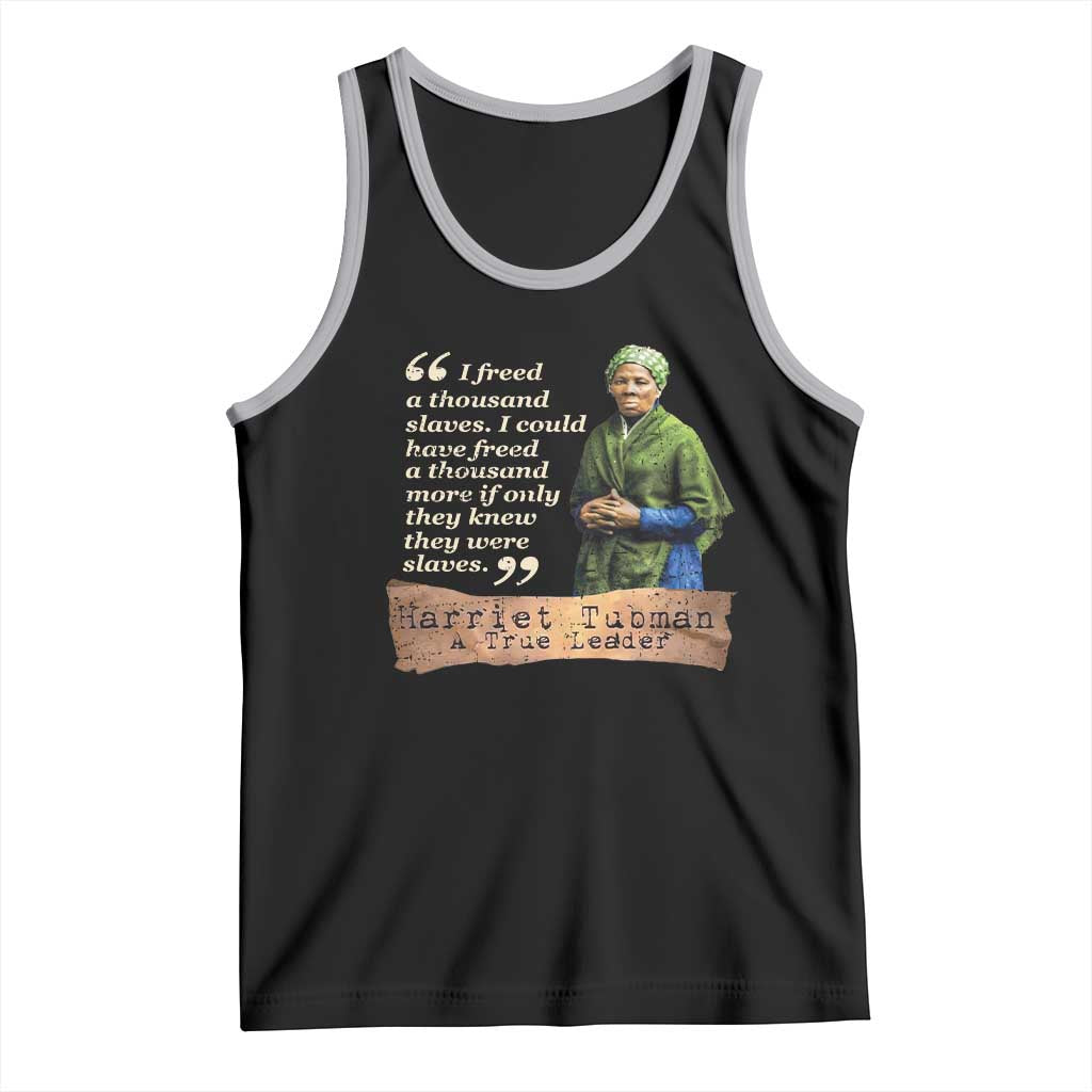 Harriet Tubman Tank Top If Only They Knew They Were Slaves Black History TS09 Black Athletic Heather Print Your Wear