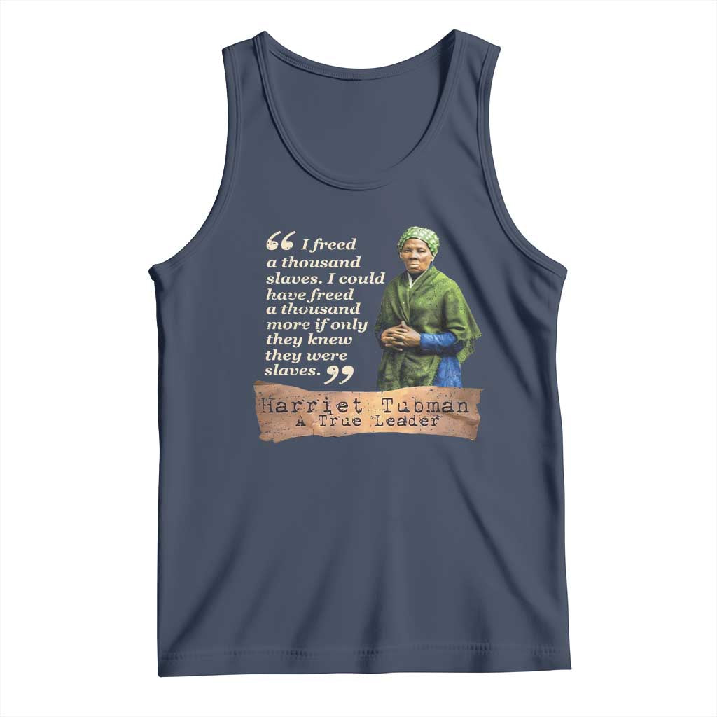 Harriet Tubman Tank Top If Only They Knew They Were Slaves Black History TS09 Navy Print Your Wear