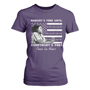 Fannie Lou Hamer T Shirt For Women Nobody's Free Until Everybody's Free Black History TS09 Purple Print Your Wear