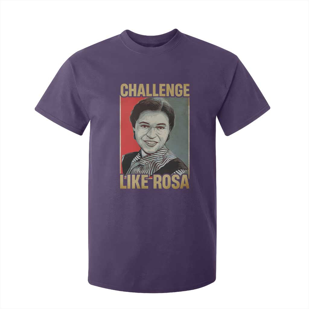 Rosa Parks T Shirt For Kid Challenge Like Rosa Black History TS09 Purple Print Your Wear