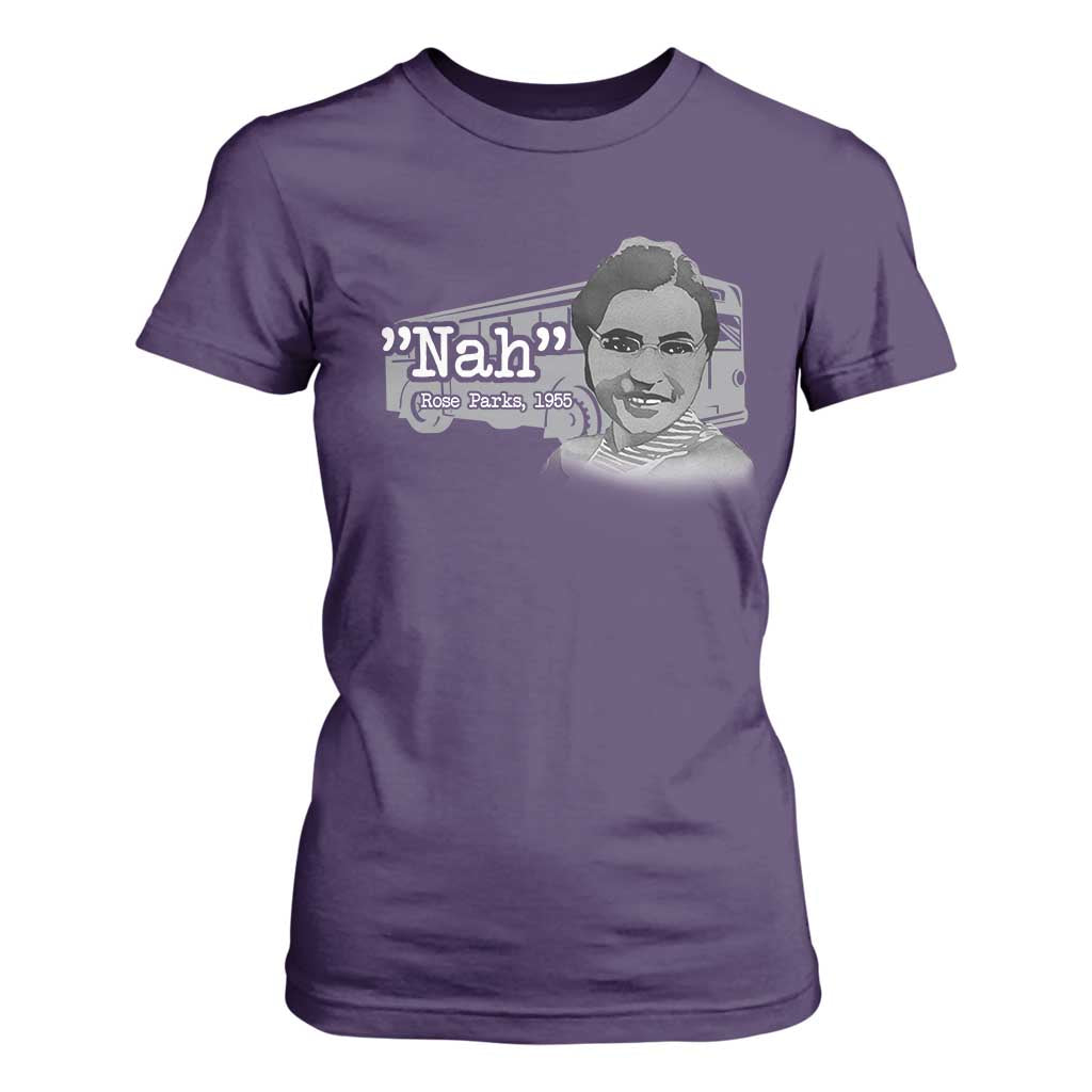 Nah Rosa Parks T Shirt For Women Bus 1955 Black History Month TS09 Purple Print Your Wear
