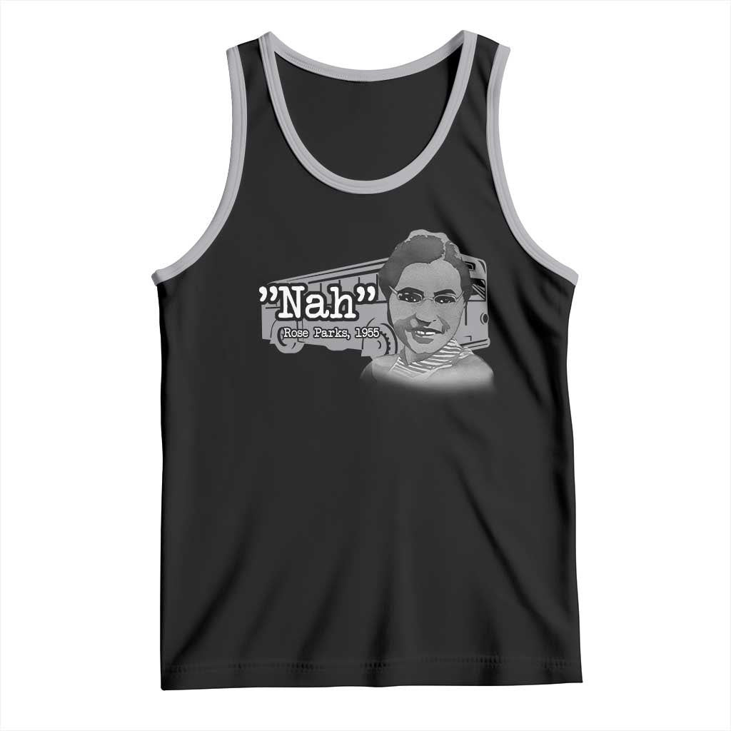 Nah Rosa Parks Tank Top Bus 1955 Black History Month TS09 Black Athletic Heather Print Your Wear
