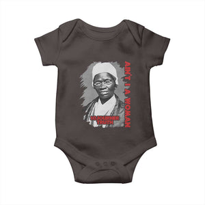 Sojourner Truth Baby Onesie Ain't I A Women Black History TS09 Dark Chocolate Print Your Wear