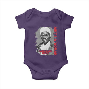 Sojourner Truth Baby Onesie Ain't I A Women Black History TS09 Purple Print Your Wear