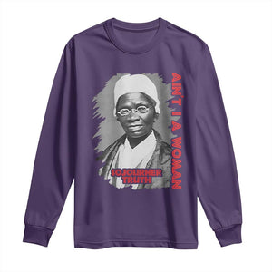 Sojourner Truth Long Sleeve Shirt Ain't I A Women Black History TS09 Purple Print Your Wear