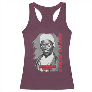 Sojourner Truth Racerback Tank Top Ain't I A Women Black History TS09 Maroon Print Your Wear