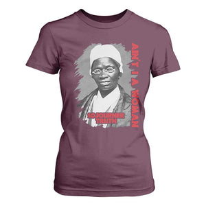 Sojourner Truth T Shirt For Women Ain't I A Women Black History TS09 Maroon Print Your Wear