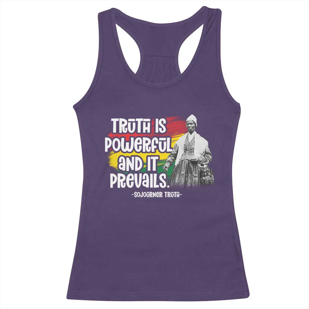 Sojourner Truth Racerback Tank Top Truth Is Powerful And It Prevails Black History TS09 Purple Print Your Wear