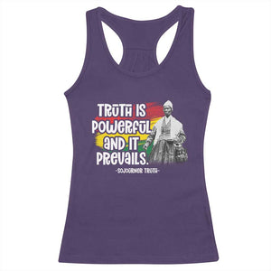 Sojourner Truth Racerback Tank Top Truth Is Powerful And It Prevails Black History TS09 Purple Print Your Wear
