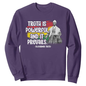Sojourner Truth Sweatshirt Truth Is Powerful And It Prevails Black History TS09 Purple Print Your Wear