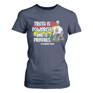 Sojourner Truth T Shirt For Women Truth Is Powerful And It Prevails Black History TS09 Navy Print Your Wear