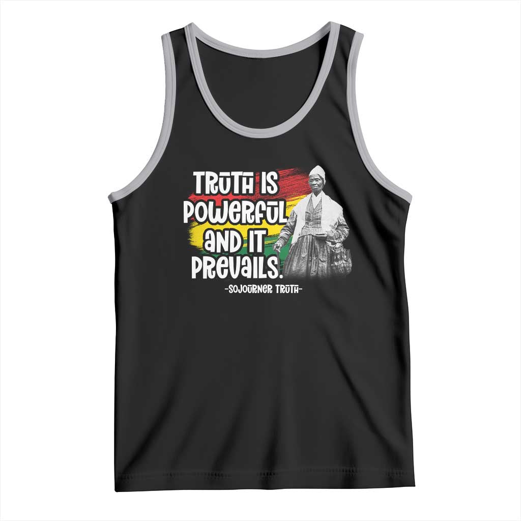 Sojourner Truth Tank Top Truth Is Powerful And It Prevails Black History TS09 Black Athletic Heather Print Your Wear