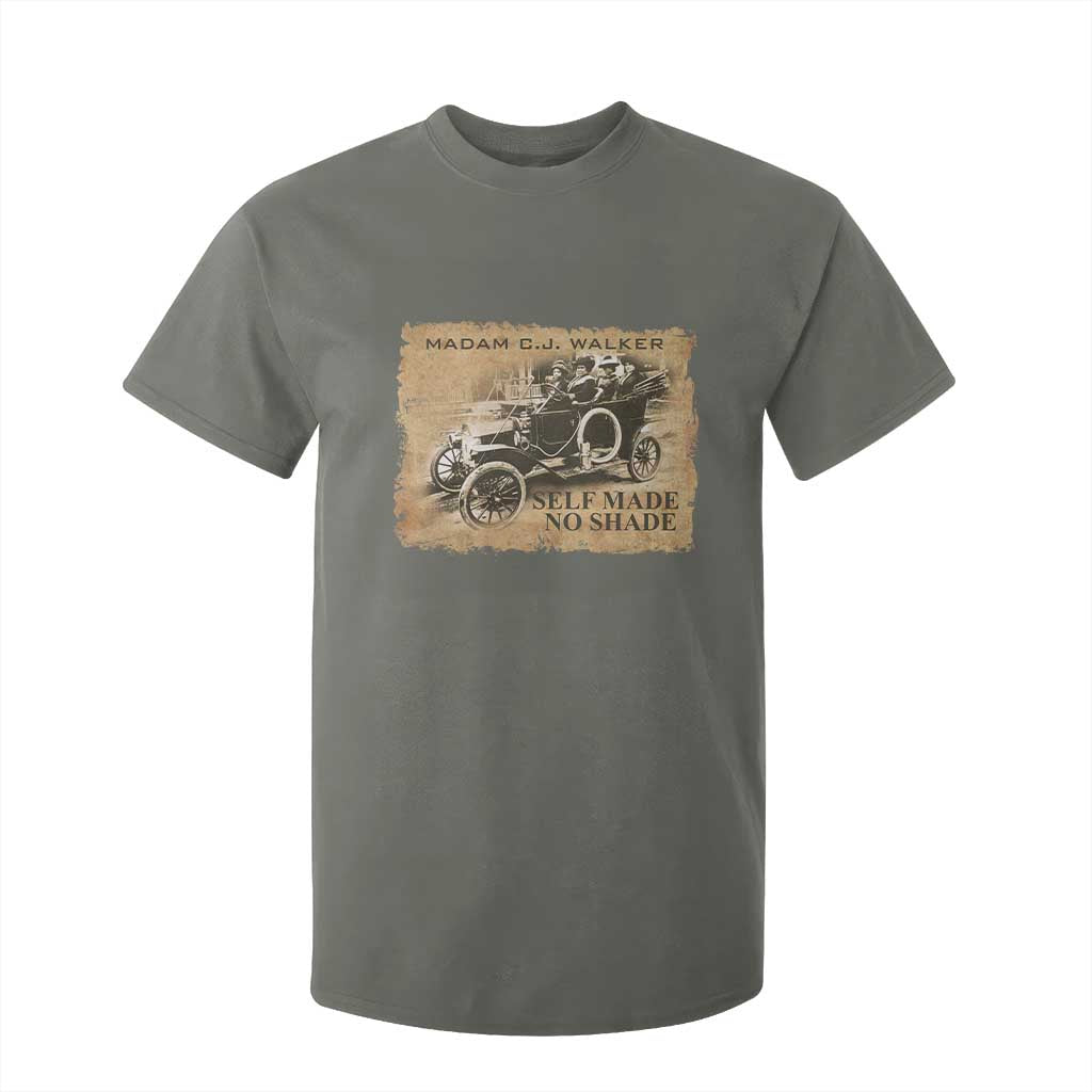 Madam C.J. Walker T Shirt For Kid Self Made No Shade Black History TS09 Military Green Print Your Wear