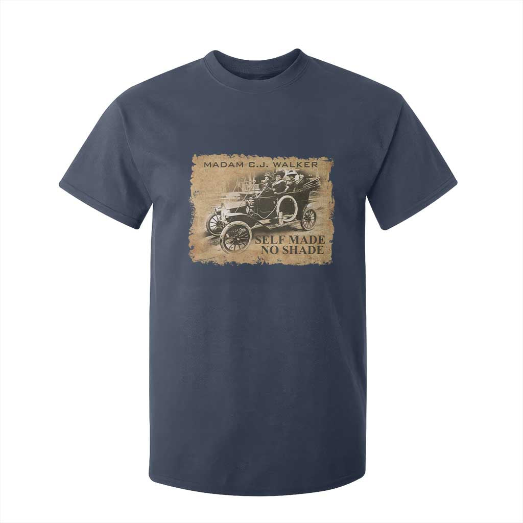 Madam C.J. Walker T Shirt For Kid Self Made No Shade Black History TS09 Navy Print Your Wear