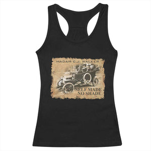 Madam C.J. Walker Racerback Tank Top Self Made No Shade Black History TS09 Black Print Your Wear