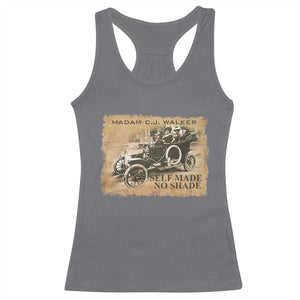 Madam C.J. Walker Racerback Tank Top Self Made No Shade Black History TS09 Charcoal Print Your Wear