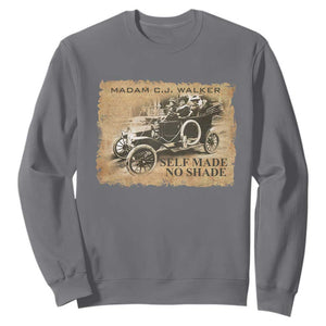 Madam C.J. Walker Sweatshirt Self Made No Shade Black History TS09 Charcoal Print Your Wear