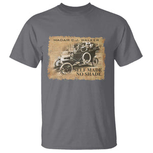 Madam C.J. Walker T Shirt Self Made No Shade Black History TS09 Charcoal Print Your Wear