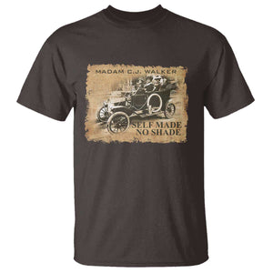 Madam C.J. Walker T Shirt Self Made No Shade Black History TS09 Dark Chocolate Print Your Wear