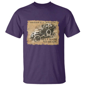 Madam C.J. Walker T Shirt Self Made No Shade Black History TS09 Purple Print Your Wear