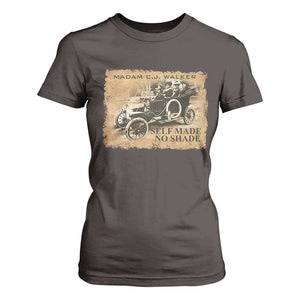 Madam C.J. Walker T Shirt For Women Self Made No Shade Black History TS09 Dark Chocolate Print Your Wear