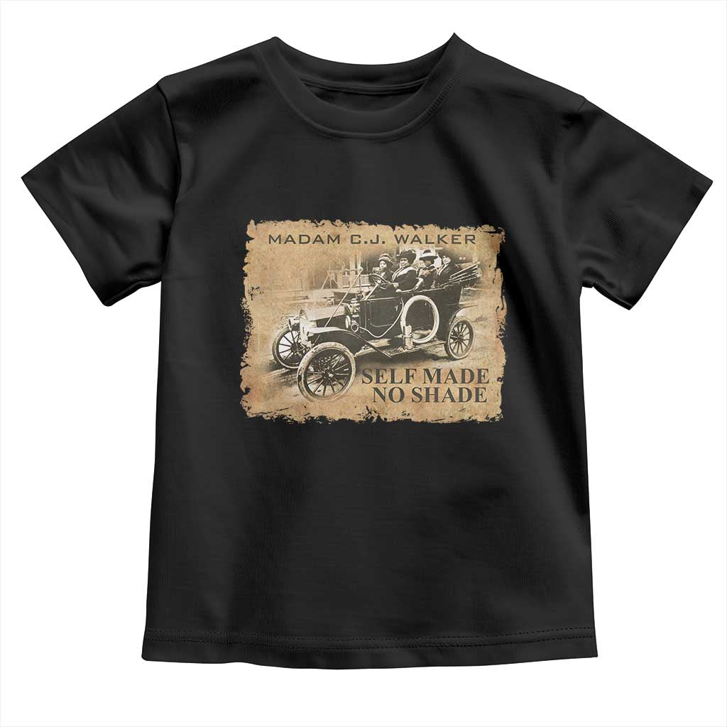 Madam C.J. Walker Toddler T Shirt Self Made No Shade Black History TS09 Black Print Your Wear