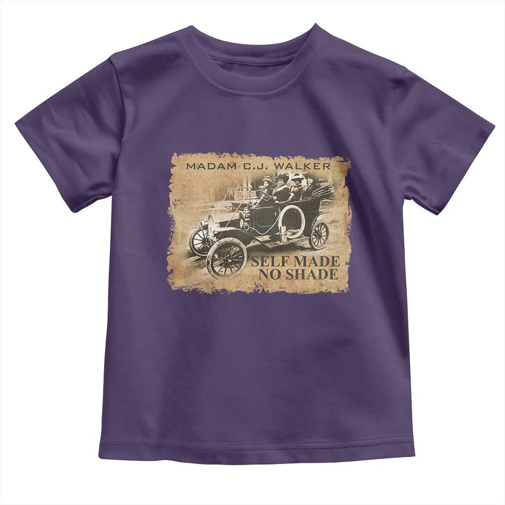 Madam C.J. Walker Toddler T Shirt Self Made No Shade Black History TS09 Purple Print Your Wear