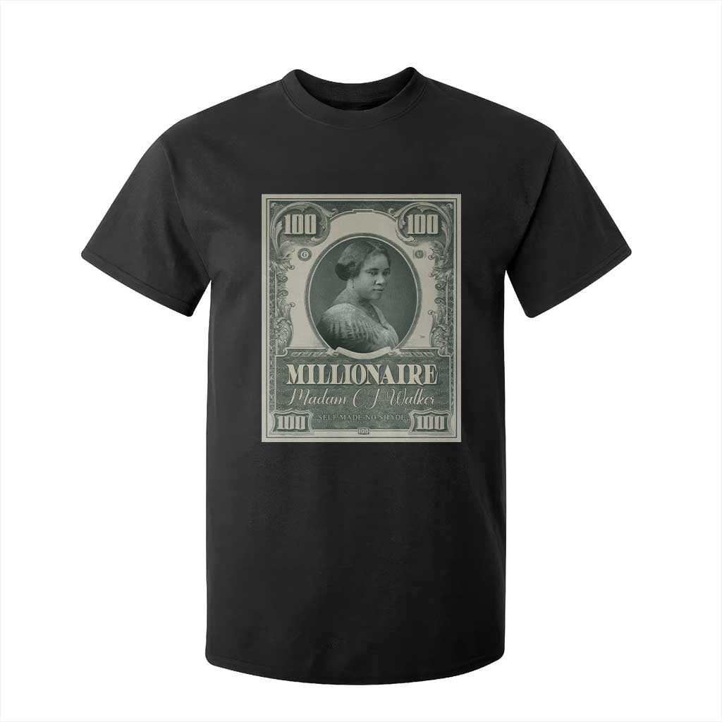 Madam C.J. Walker T Shirt For Kid Millionaire Black Women Pride TS09 Black Print Your Wear