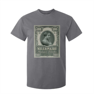 Madam C.J. Walker T Shirt For Kid Millionaire Black Women Pride TS09 Charcoal Print Your Wear