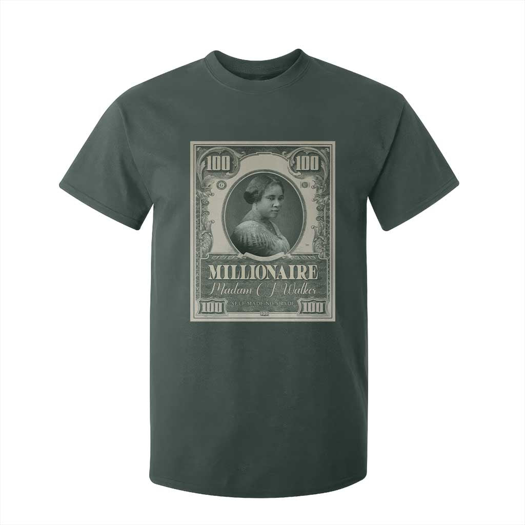 Madam C.J. Walker T Shirt For Kid Millionaire Black Women Pride TS09 Dark Forest Green Print Your Wear