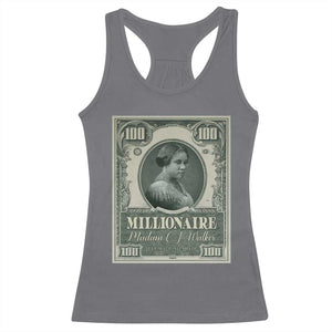 Madam C.J. Walker Racerback Tank Top Millionaire Black Women Pride TS09 Charcoal Print Your Wear