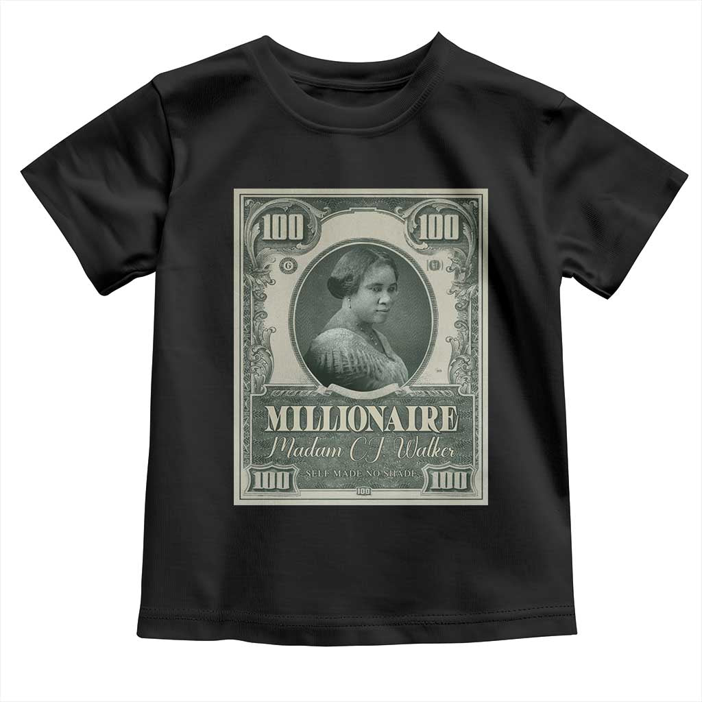 Madam C.J. Walker Toddler T Shirt Millionaire Black Women Pride TS09 Black Print Your Wear