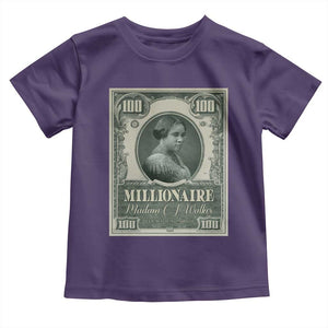 Madam C.J. Walker Toddler T Shirt Millionaire Black Women Pride TS09 Purple Print Your Wear