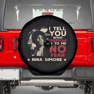 Nina Simone Spare Tire Cover I Tell You What Freedom Is To Me No Fear TS09 Black Print Your Wear