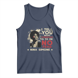 Nina Simone Tank Top I Tell You What Freedom Is To Me No Fear TS09 Navy Print Your Wear