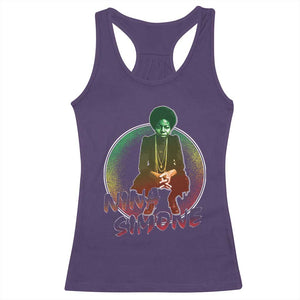 Nina Simone Racerback Tank Top Black Women History Pride TS09 Purple Print Your Wear