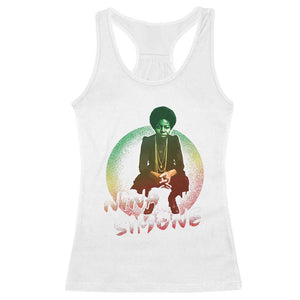 Nina Simone Racerback Tank Top Black Women History Pride TS09 White Print Your Wear