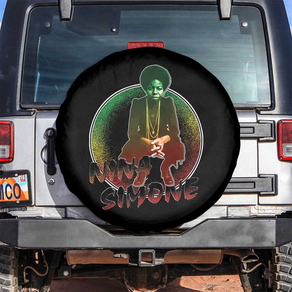 Nina Simone Spare Tire Cover Black Women History Pride TS09 No hole Black Print Your Wear