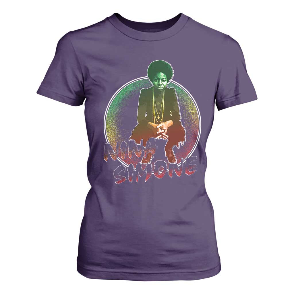 Nina Simone T Shirt For Women Black Women History Pride TS09 Purple Print Your Wear