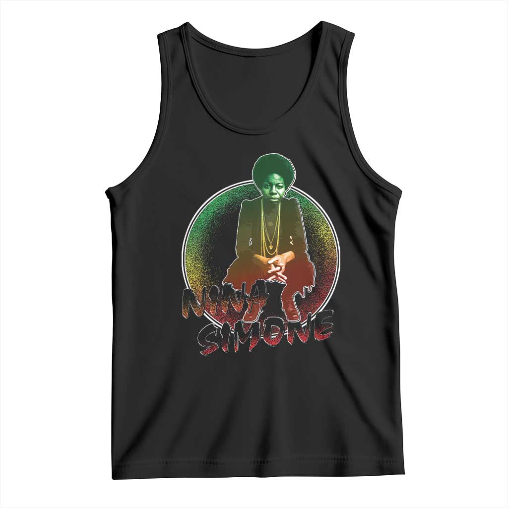 Nina Simone Tank Top Black Women History Pride TS09 Black Print Your Wear