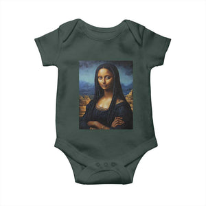 Black Women Pride Baby Onesie Melanin Mona Lisa Afro Queen Aesthetic Black History TS09 Print Your Wear